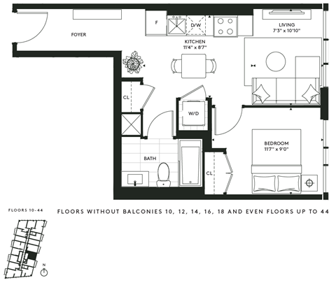 450 Front Street West Studio-3 Beds Apartment for Rent - Photo Gallery 57